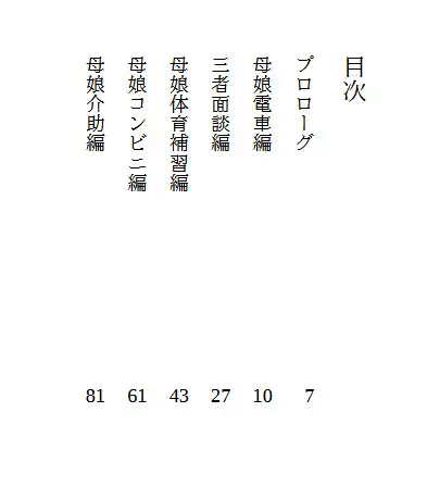 ワンドロスケベ小説母娘編
