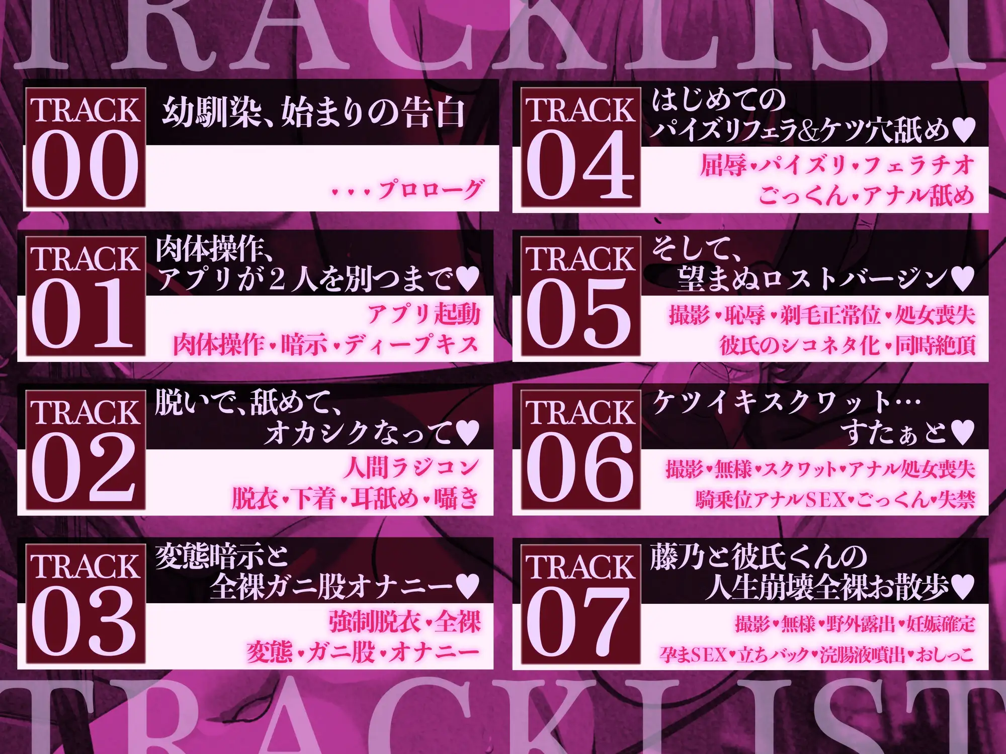 【肉体操作×凌○】最愛の幼馴染(彼氏持ち)を暗示アプリで人間ラジコン化～粗チンな彼氏の目の前で、人生崩壊凌○ショー♡～【KU100収録】