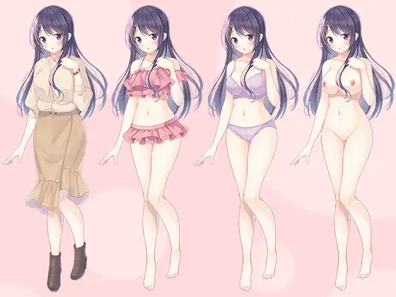 【立ち絵素材R18】清純無垢な幼馴染 フルセットPSDパック