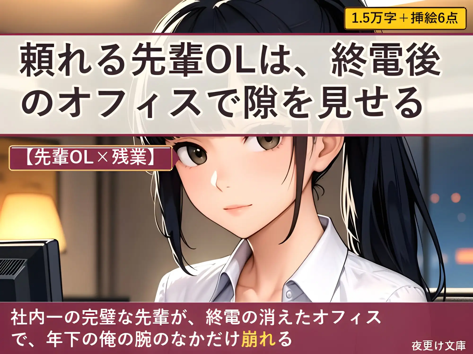 【先輩OL×残業】頼れる先輩OLは、終電後のオフィスで隙を見せる