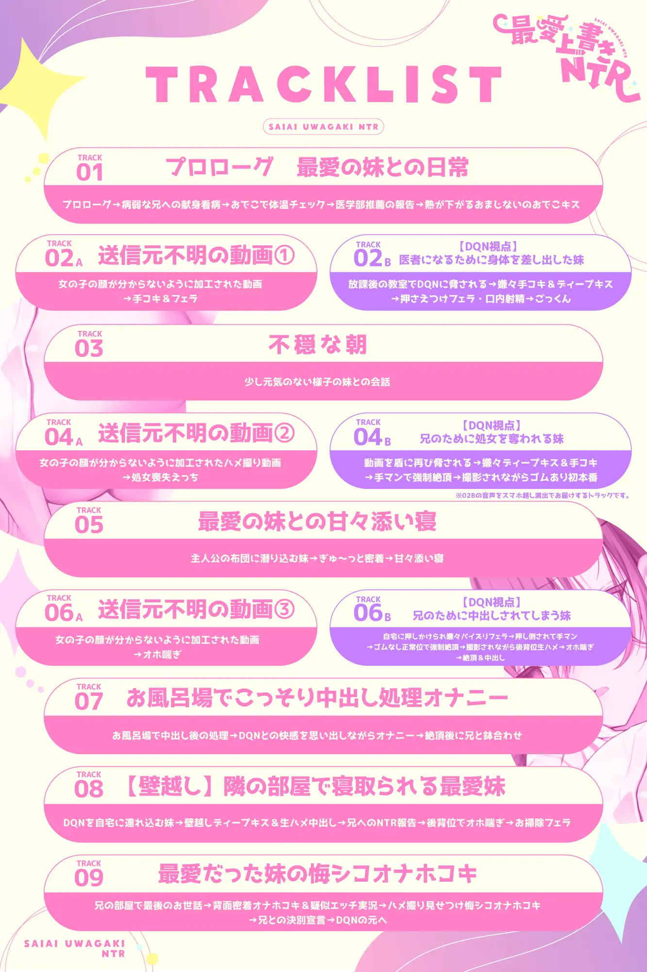 8/15配信決定！&DM特典付き！【BSS】最愛上書きNTR～病弱なボクに尽くしてくれてた一途な妹がDQNのオンナになるまで～