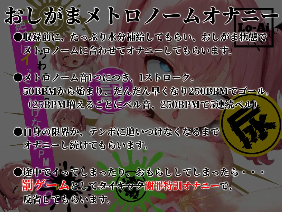 【実演おしがまメトロノーム】 絶対イってはいけないBPM250耐久 ~Vol.4 うわのそら編~