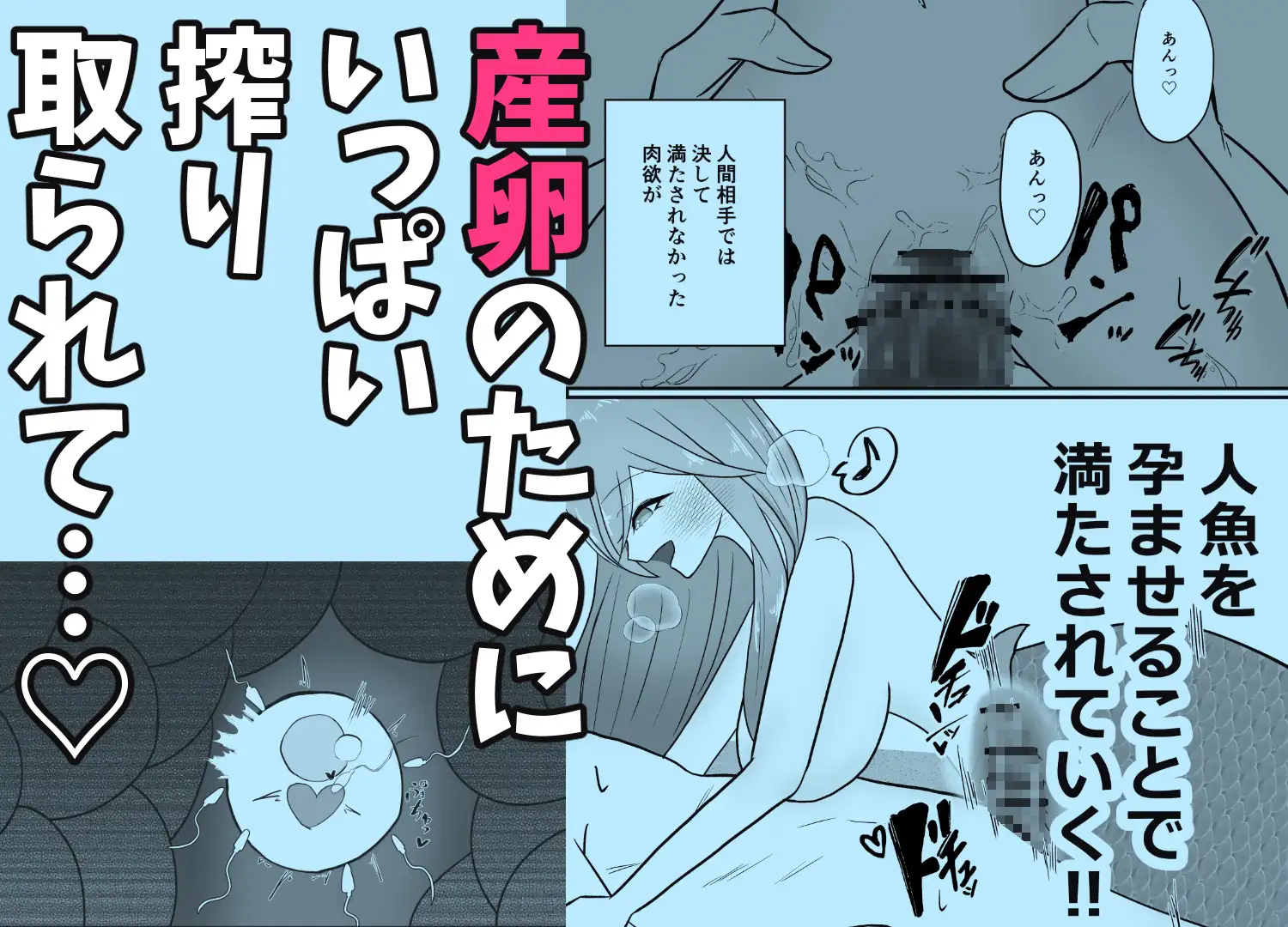 産卵のために人魚に襲われる話。