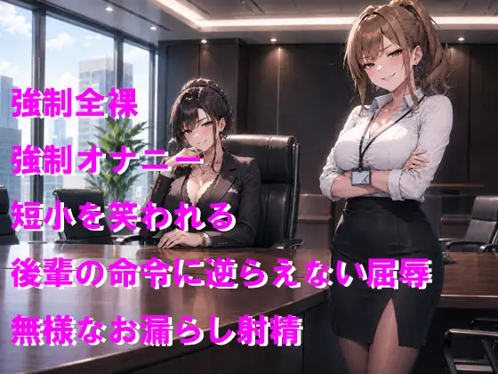 ブラック企業の昇格試験 後輩に負けて無様敗北おもらし射精