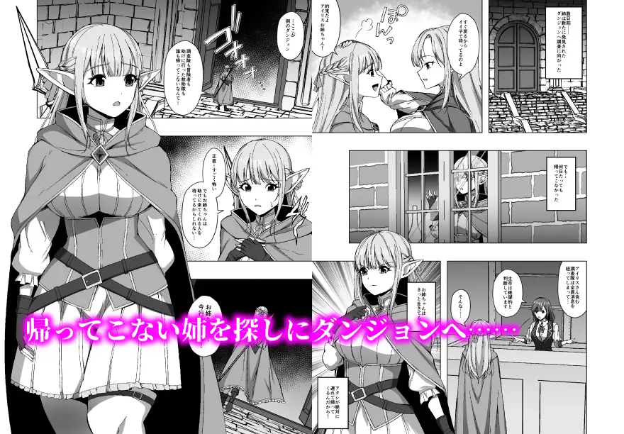 エルフ姉妹と人格排泄エロトラップダンジョン