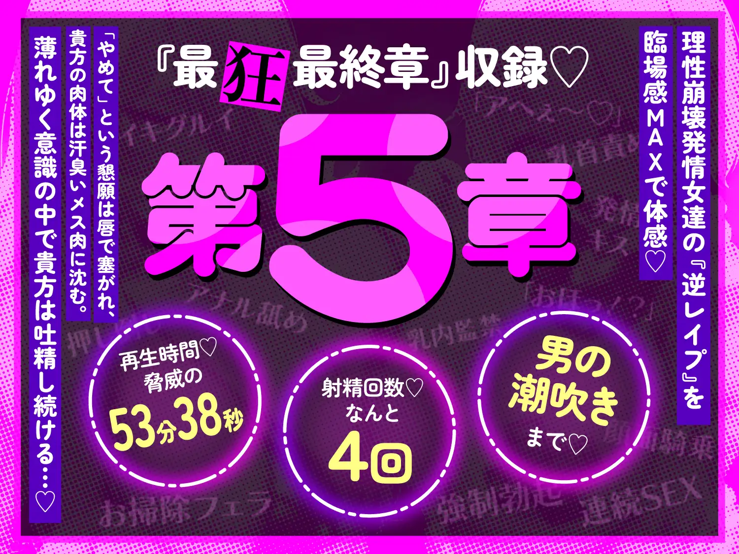 【逆レ○プ】搾精即売会〜どすけべ痴女サークルの性処理道具にされた貴方は、「イベント中」も「イベント後」も発情女2匹に容赦無く搾られる♡〜