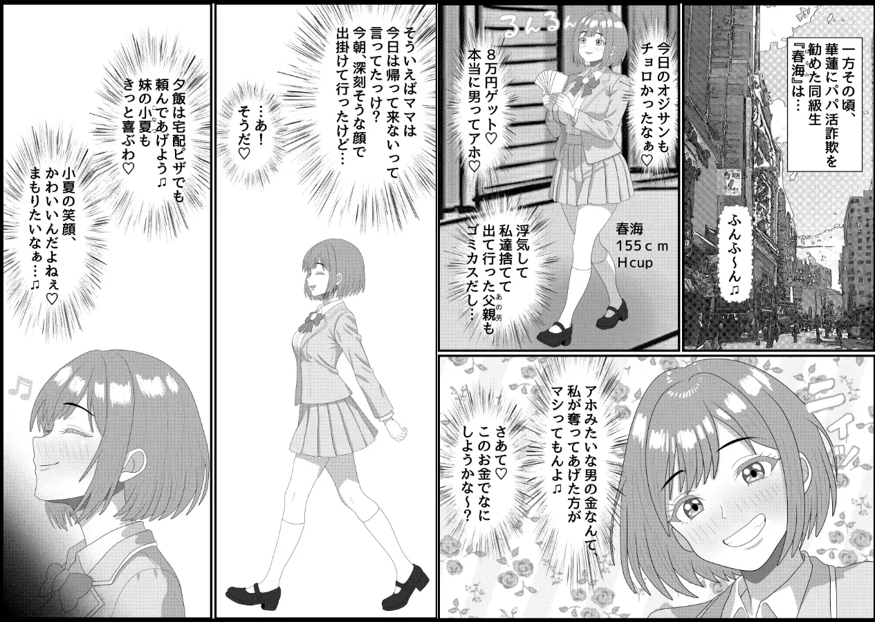 パパ活詐欺女に天誅を!調教快楽堕ち編+家特定家族輪●編