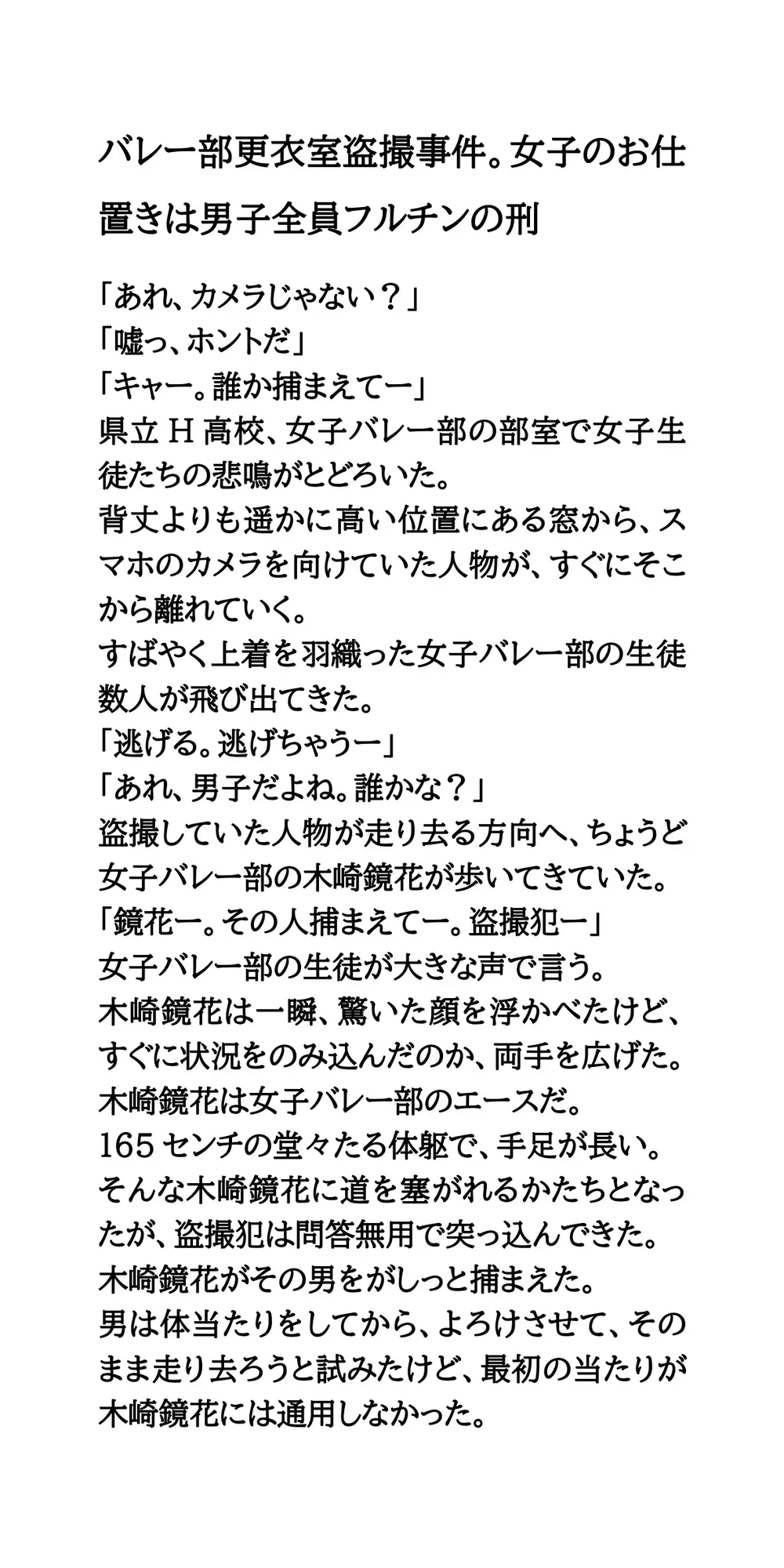 【作品集】羞恥罰を受けて恥ずかしい目に遭う話