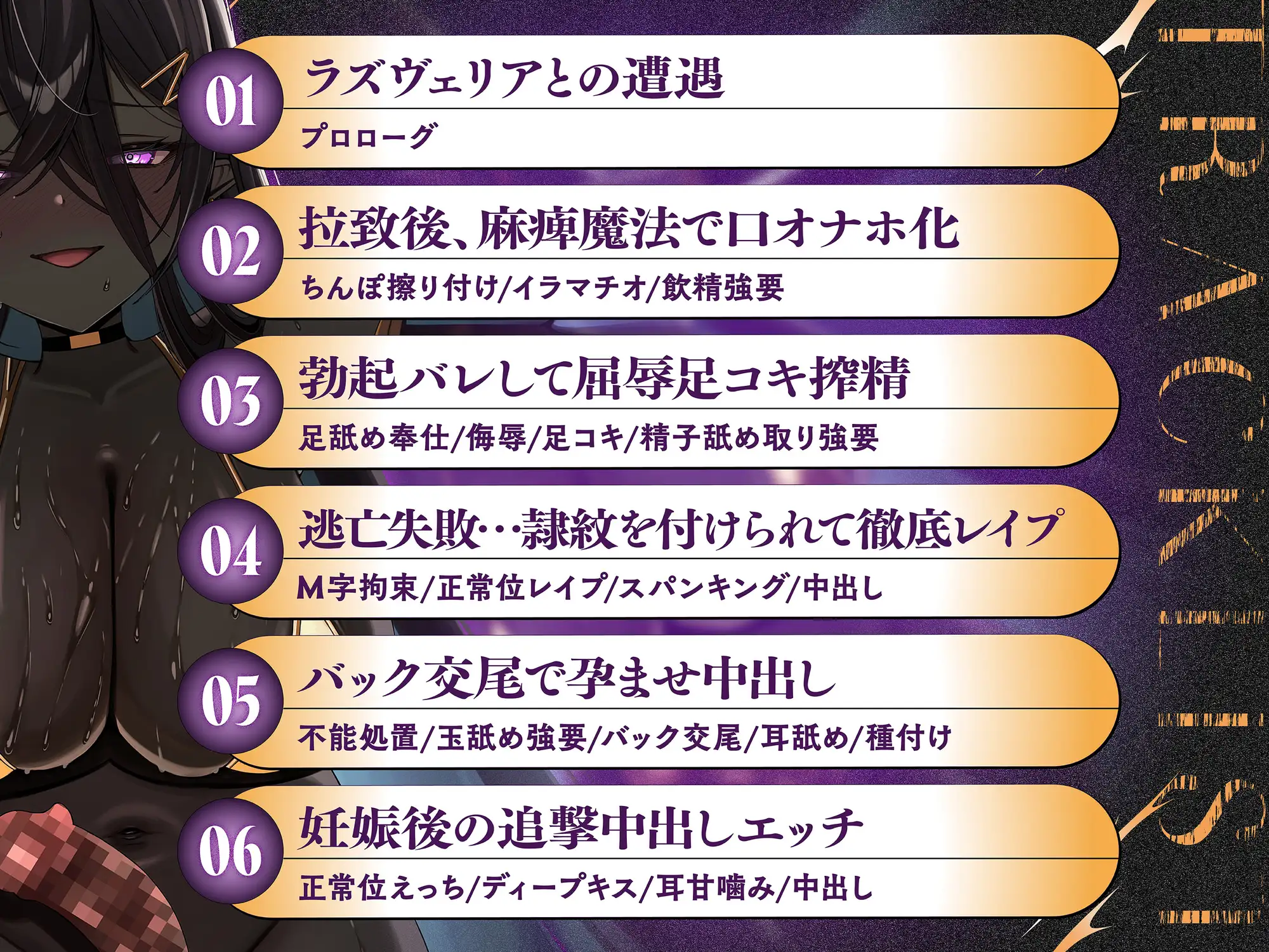 敗北勇者、ふたなりダークエルフの孕み袋になる