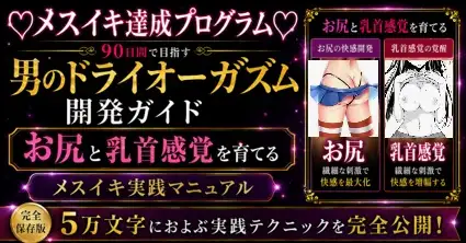 ♡メスイキ完全達成♡に向けた 90日間の開発プログラム 絶対迷わない！！！ お尻と乳首を使ってイキ狂いたい方向けに5万文字でお送りする完全達成ガイド