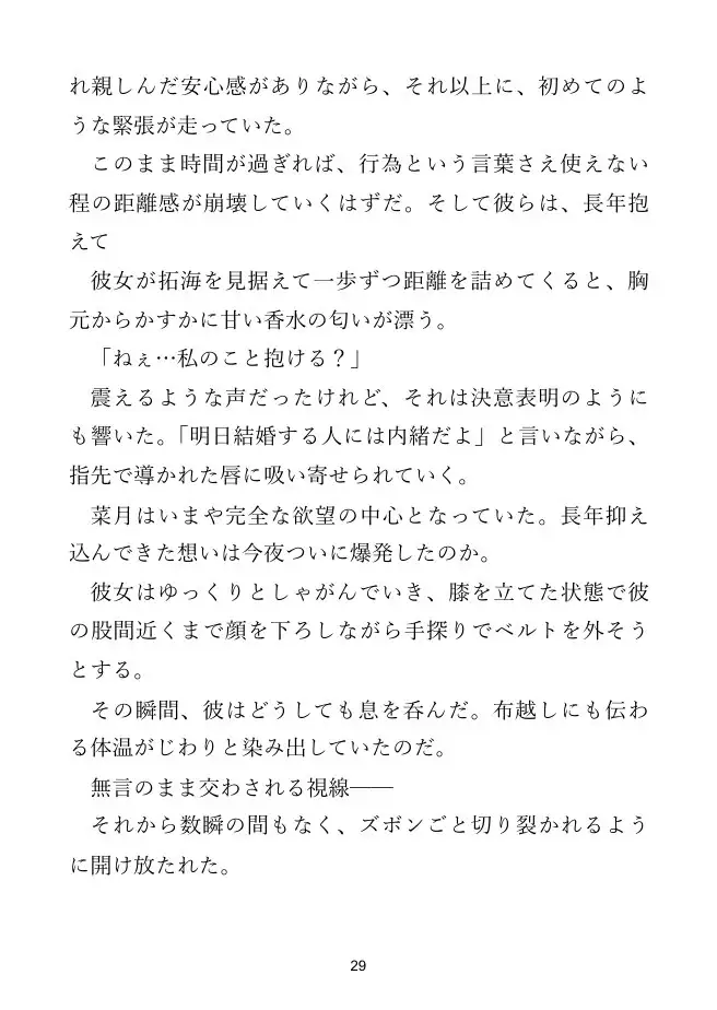 【幼馴染×寝取られ】幼馴染の結婚式前夜、彼女は俺の部屋に来た