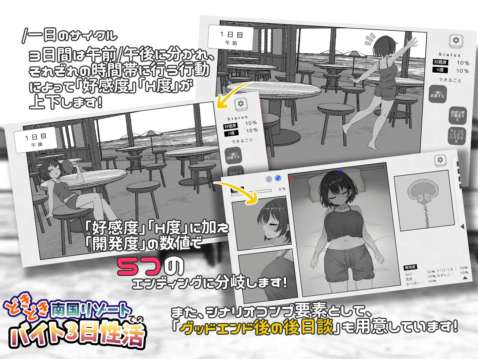 どきどき南国リゾートでのバイト3日性活