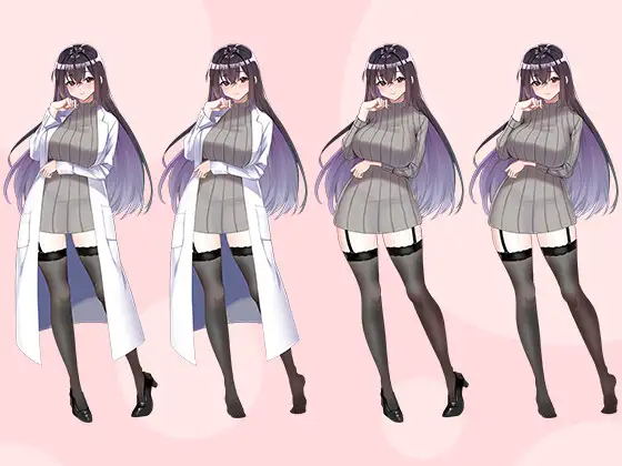 【立ち絵素材R18】 保健室の巨乳先生 フルセットPSDパック