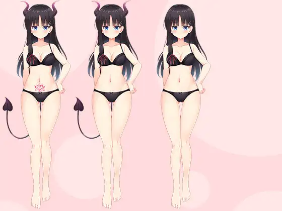 【立ち絵素材R18】 うちのクラスのサキュバス委員長 フルセットPSDパック