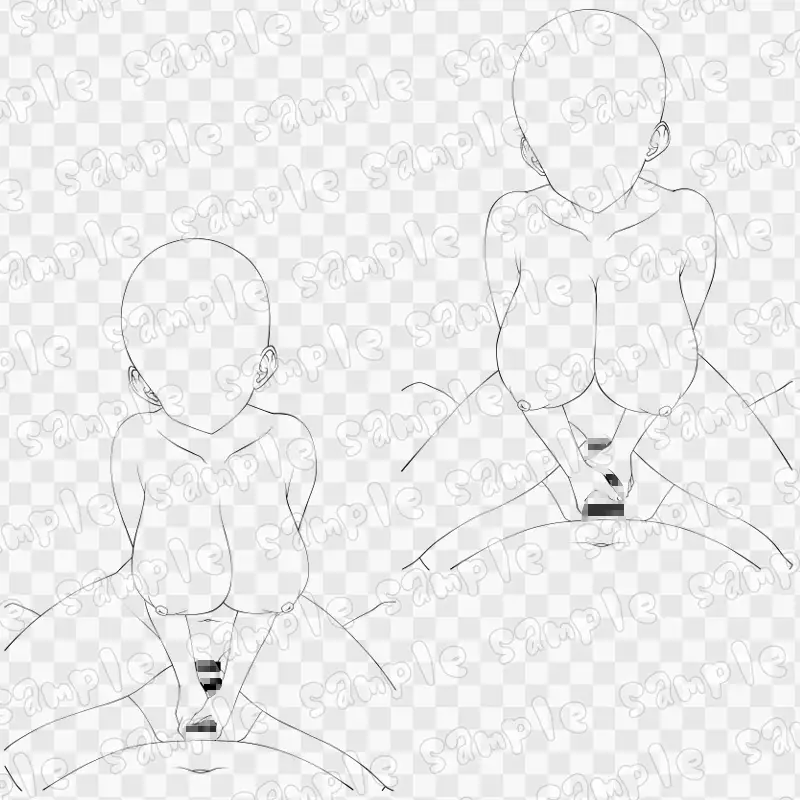 線画素材集[手]130