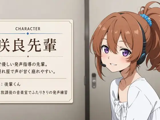 【吐息混じり×先輩係】発声練習に見せかけて、集中ケアしちゃいます♡