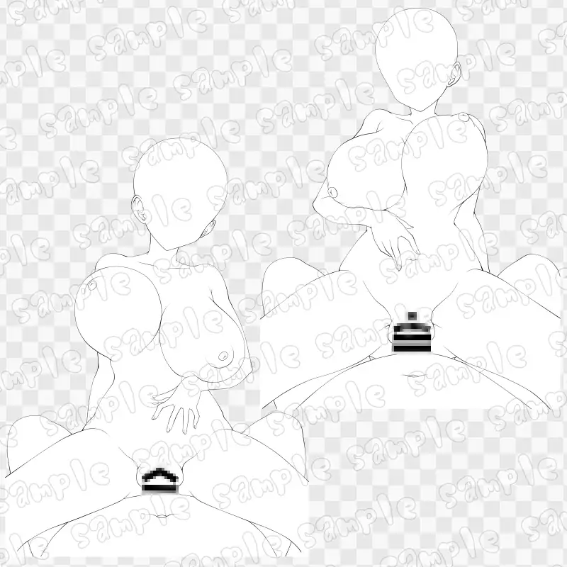 線画素材集[手]132
