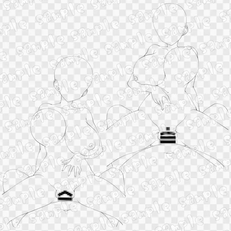 線画素材集[手]132