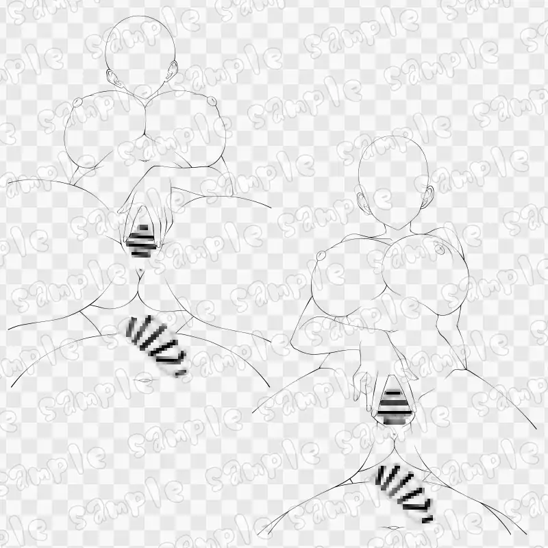 線画素材集[手]134