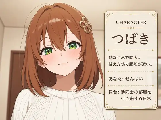 隣人幼なじみのつばきと、お隣どうし甘えんぼ交尾生活