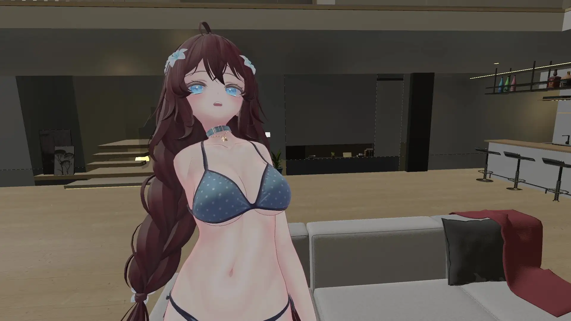 【ChilloutVR】連動フルトラ!100Pで10回スクワットしたよ!!井栗まろん