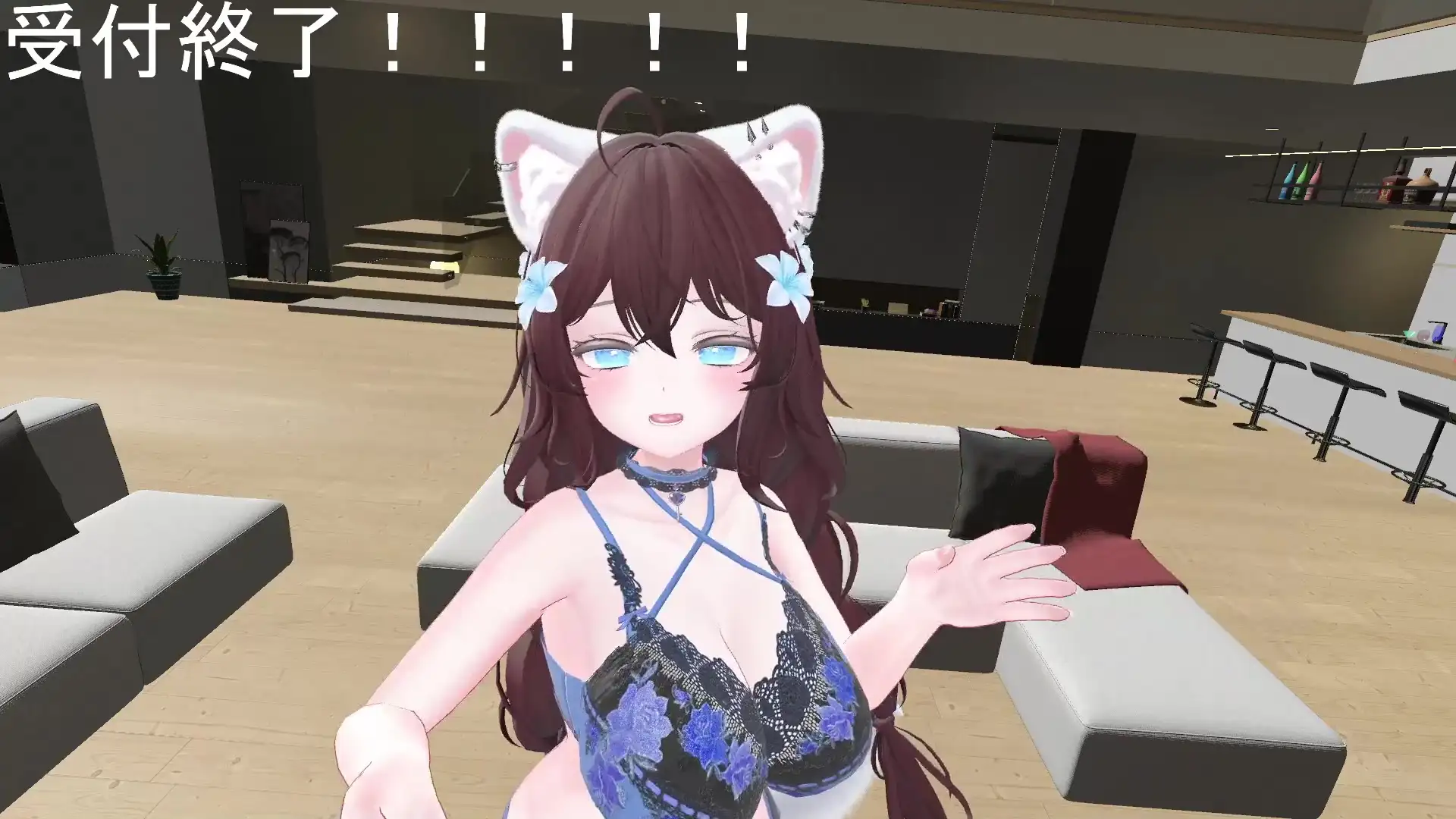【ChilloutVR】連動フルトラ!100Pで10回スクワットしたよ!!井栗まろん