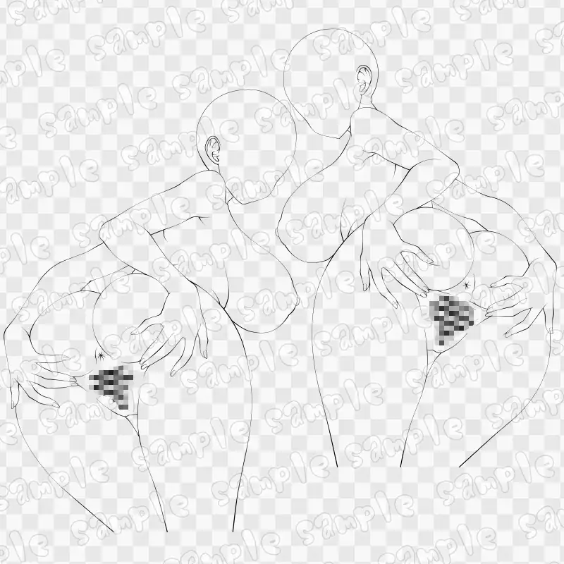 線画素材集[手]135