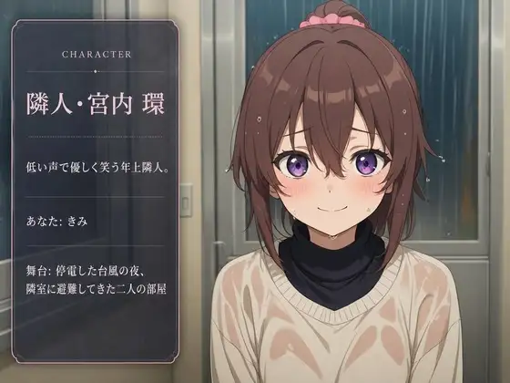 【敬語崩壊×淫語責め】台風の夜、隣人さんに一晩中搾り取られました