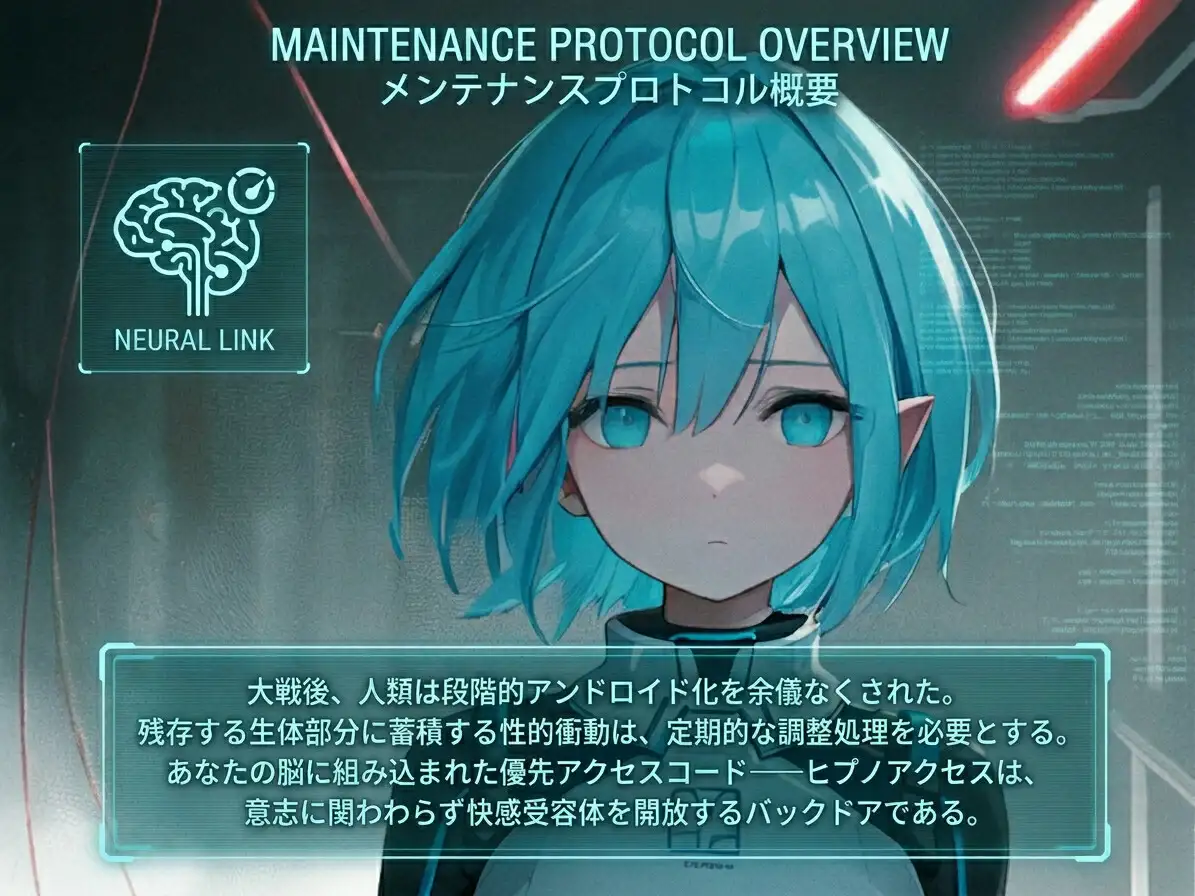 【ヒプノアクセス】トランス誘導アンドロイドの過負荷脳イキメンテナンス 〜抗えない暗示と不可逆依存〜【脳イキ】