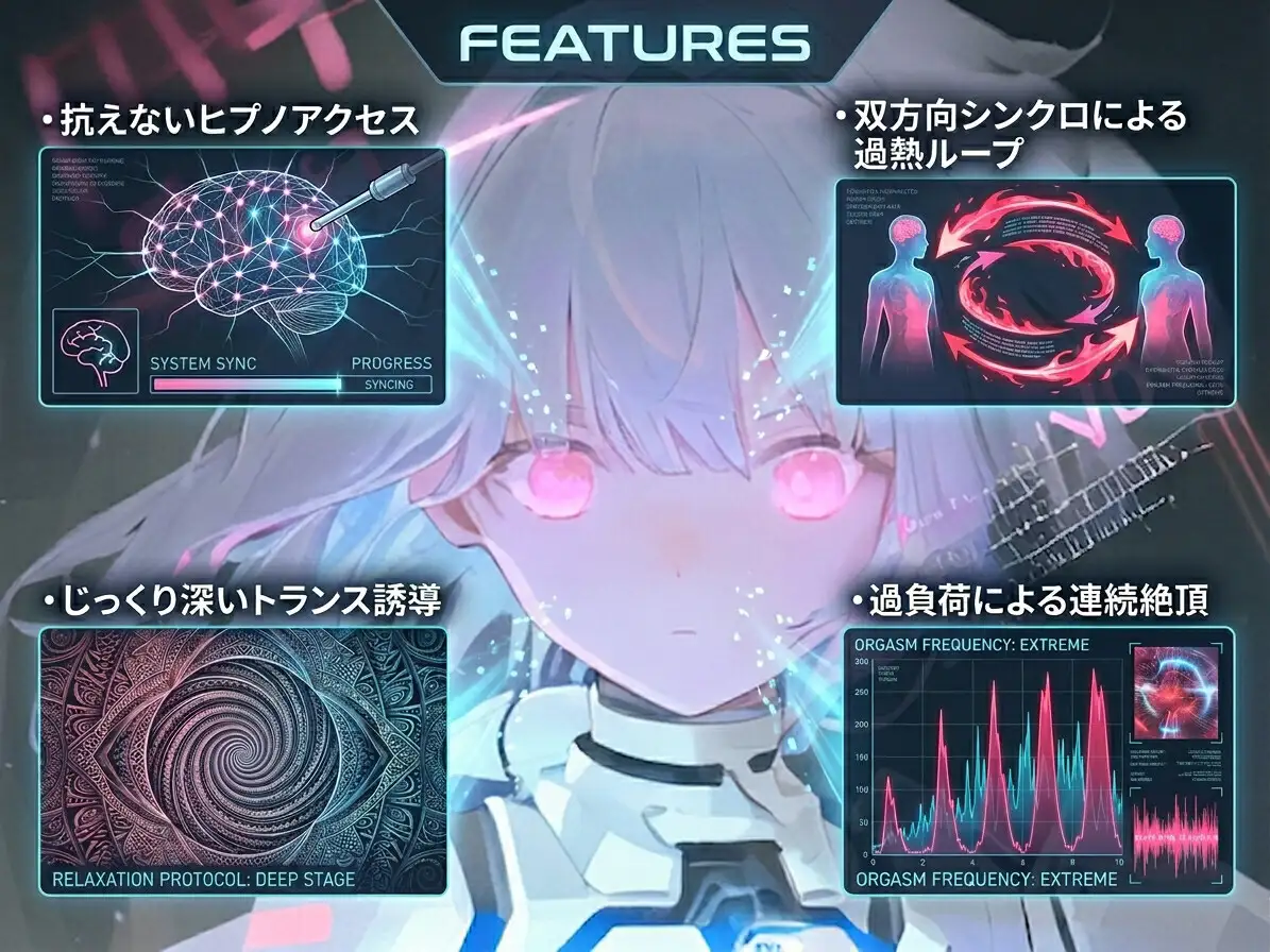 【ヒプノアクセス】トランス誘導アンドロイドの過負荷脳イキメンテナンス 〜抗えない暗示と不可逆依存〜【脳イキ】