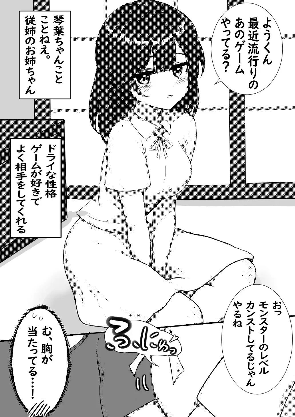 ショタが年上の従姉のお姉ちゃんのトイレを覗くお話