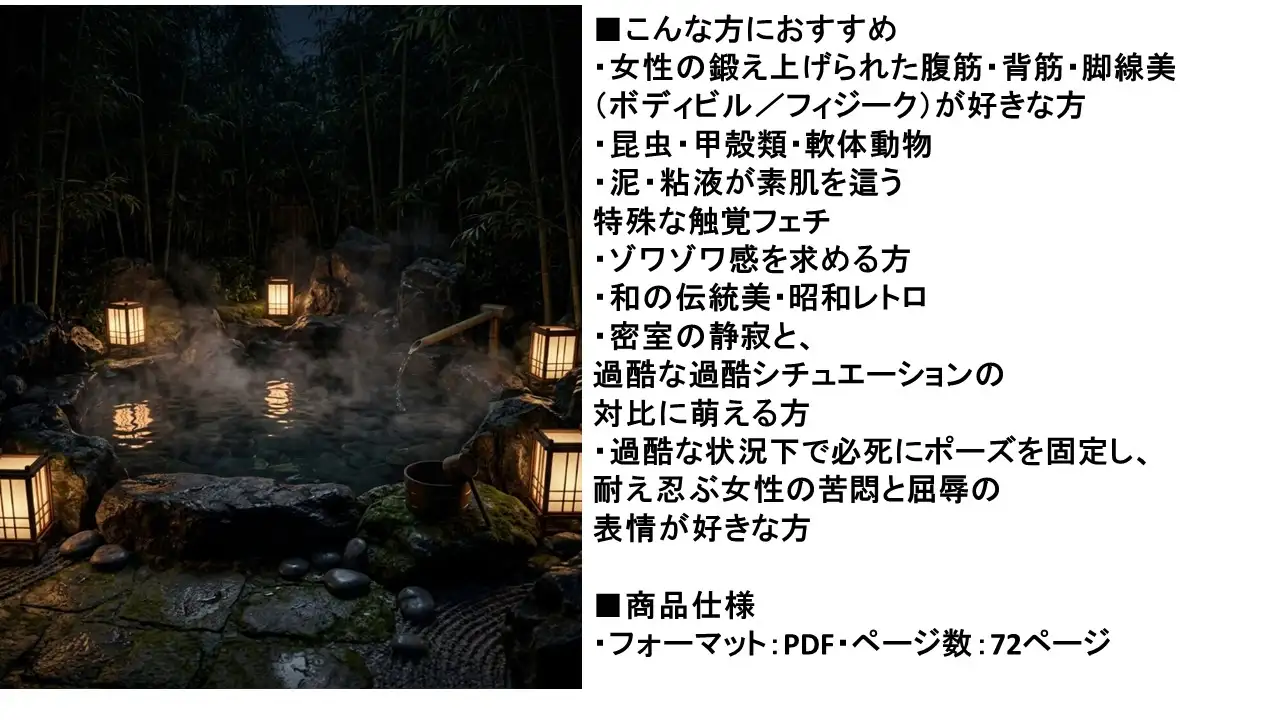 【和風極限蟲○フェチ・72P】 JAPANESE TOILET FACTOR〜 和の密室と忍耐の100万ドルポーズ