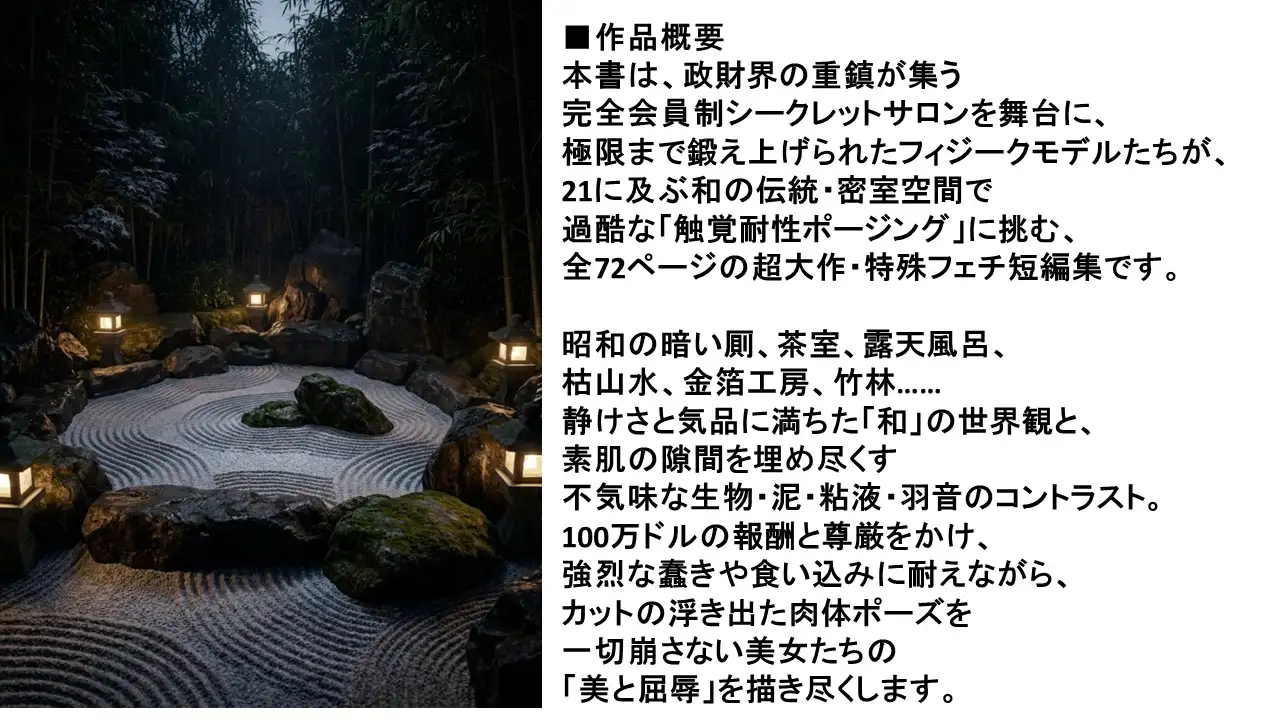 【和風極限蟲○フェチ・72P】 JAPANESE TOILET FACTOR〜 和の密室と忍耐の100万ドルポーズ
