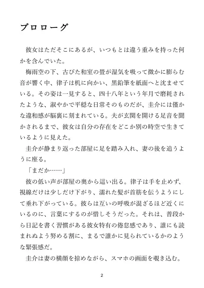 【人妻×夫婦】妻の日記、俺の知らない夜だけ字が乱れる