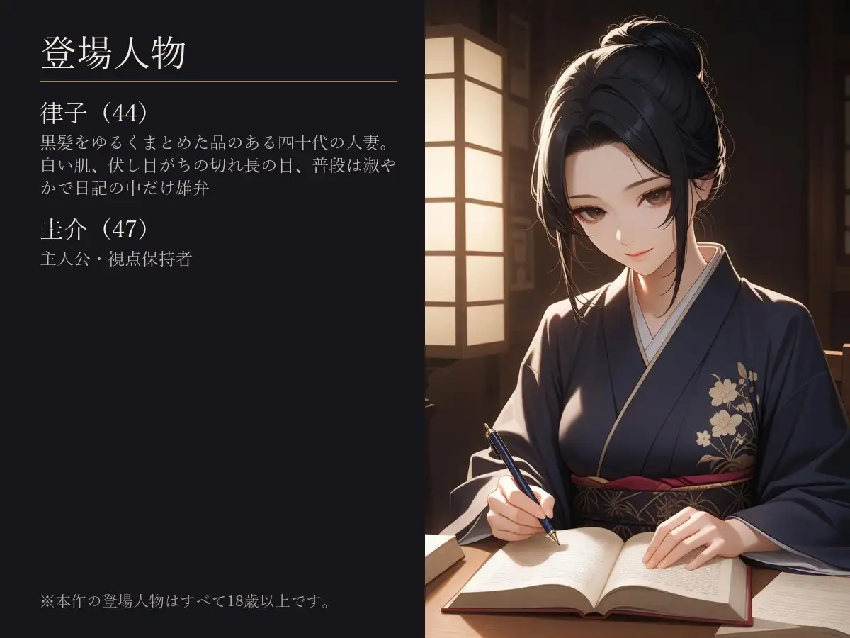 【人妻×夫婦】妻の日記、俺の知らない夜だけ字が乱れる