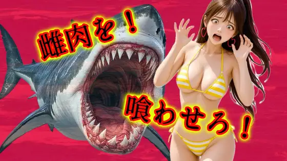 雌肉捕食！少女や美女たちがサメに喰われる話 人喰いモンスターがとにかく少女や若い女を喰いまくるvore捕食作品