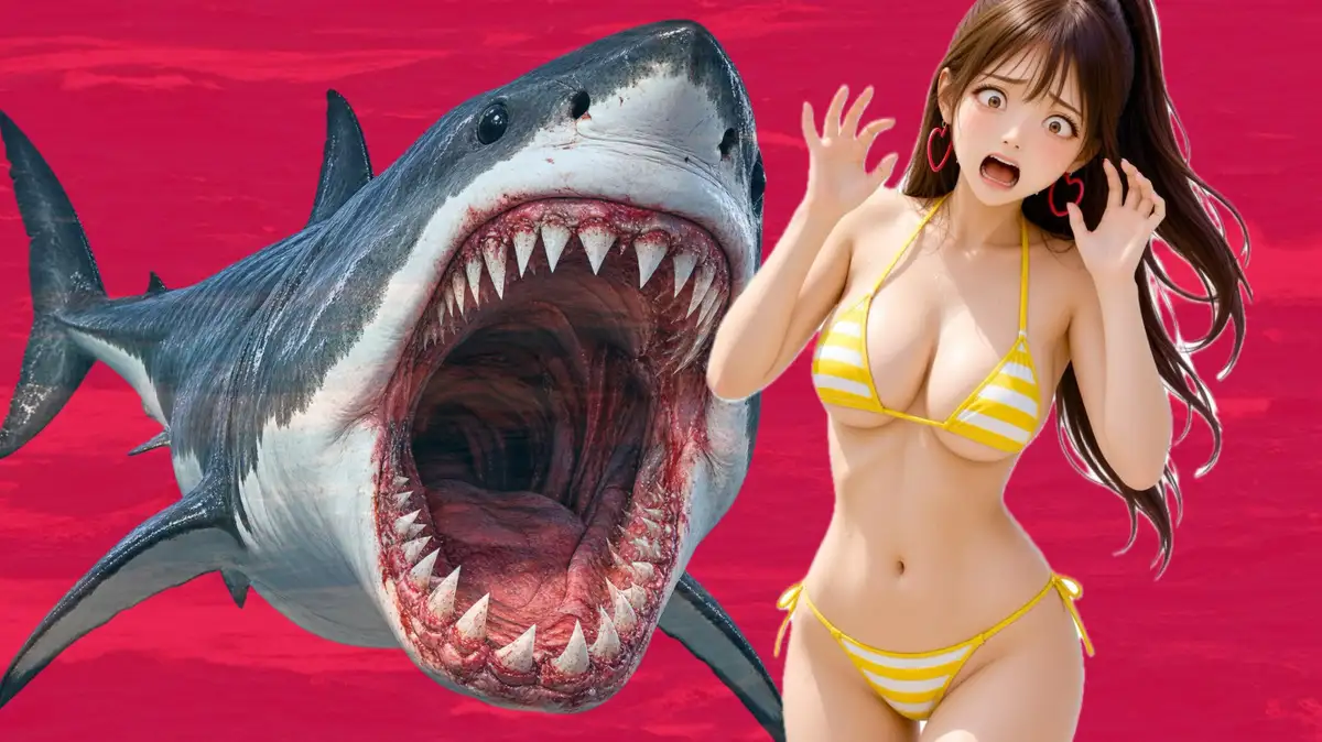 雌肉捕食！少女や美女たちがサメに喰われる話 人喰いモンスターがとにかく少女や若い女を喰いまくるvore捕食作品