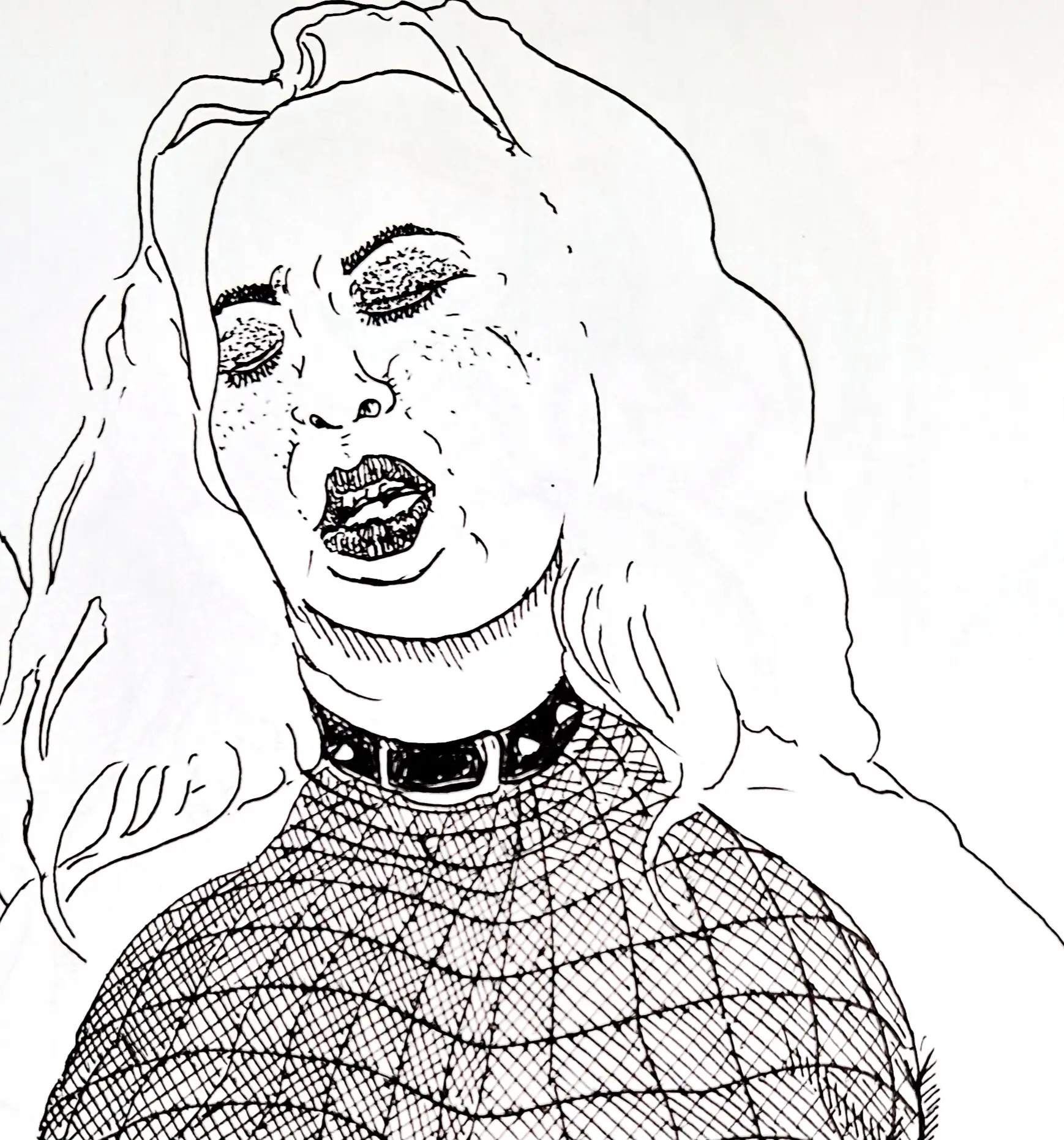 網タイツ熟女