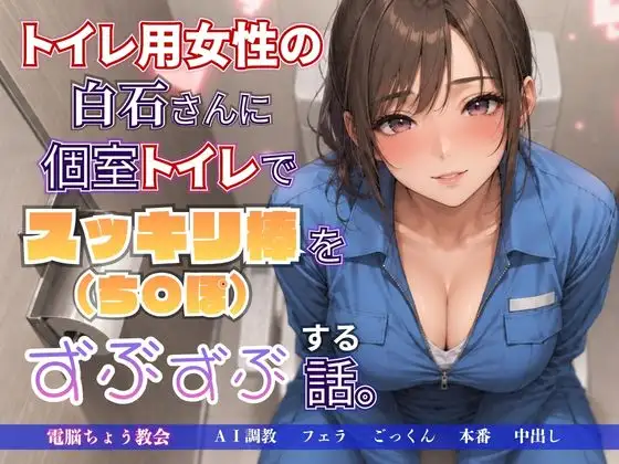 トイレ用女性の白石さんに個室トイレでスッキリ棒(ち〇ぽ)をずぶずぶする話。