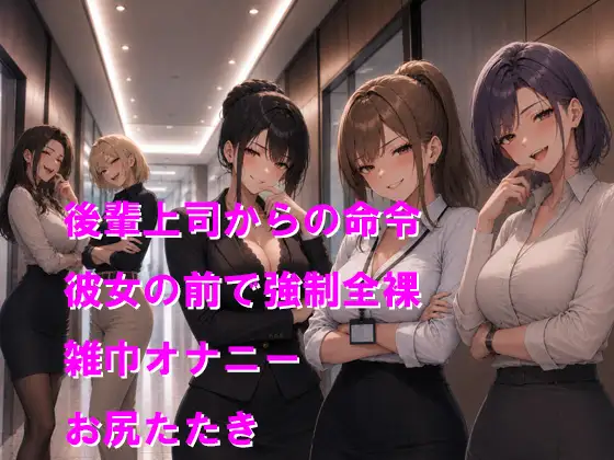 ブラック企業の昇格試験2 彼女の前で後輩から命令され、屈辱の雑巾オナニーとお尻叩きのお仕置き
