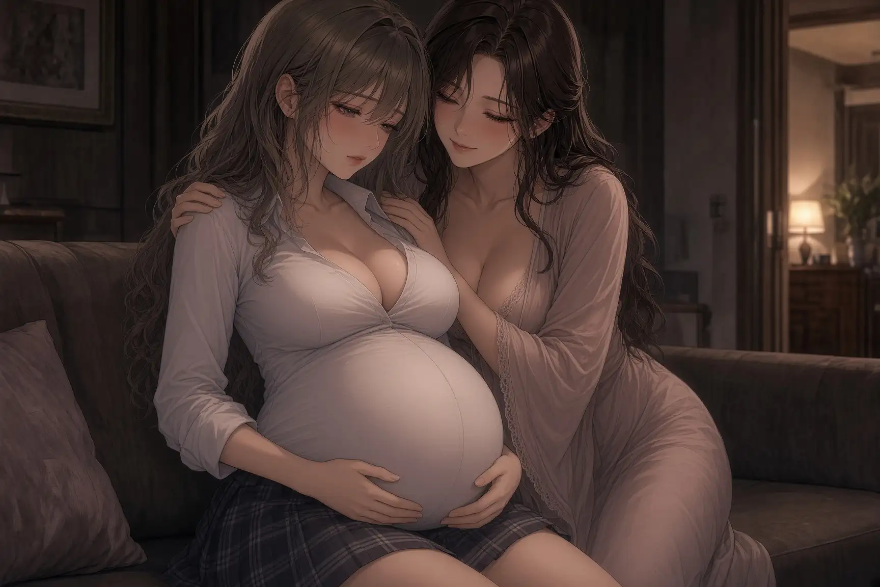 隣室の爆乳人妻に女体化された俺 ～壁一枚向こうの甘い吐息で、産むための身体に作り変えられる～
