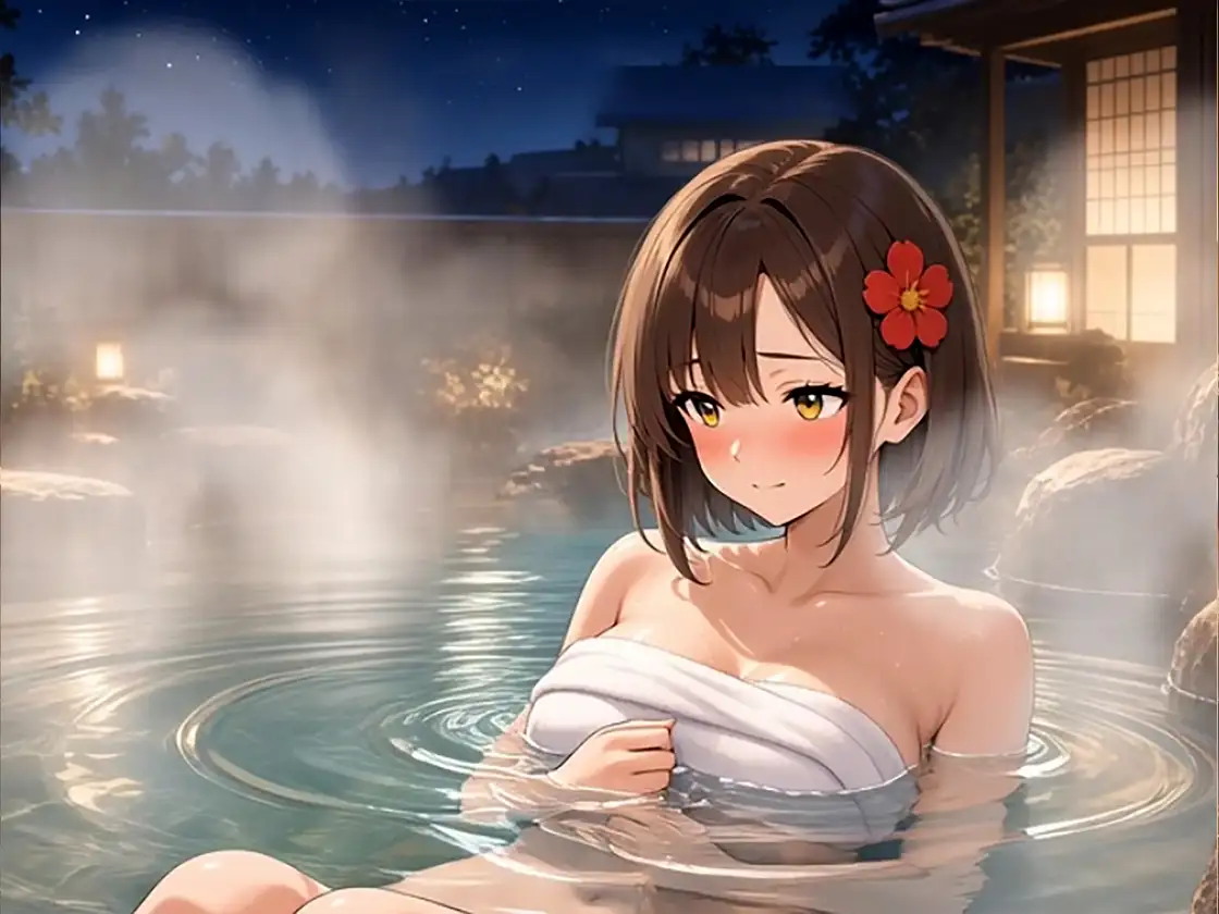 夏休みの秘密～部活マネージャーと貸切風呂で汗だく舐めまくって朝までハメまくった温泉旅行～