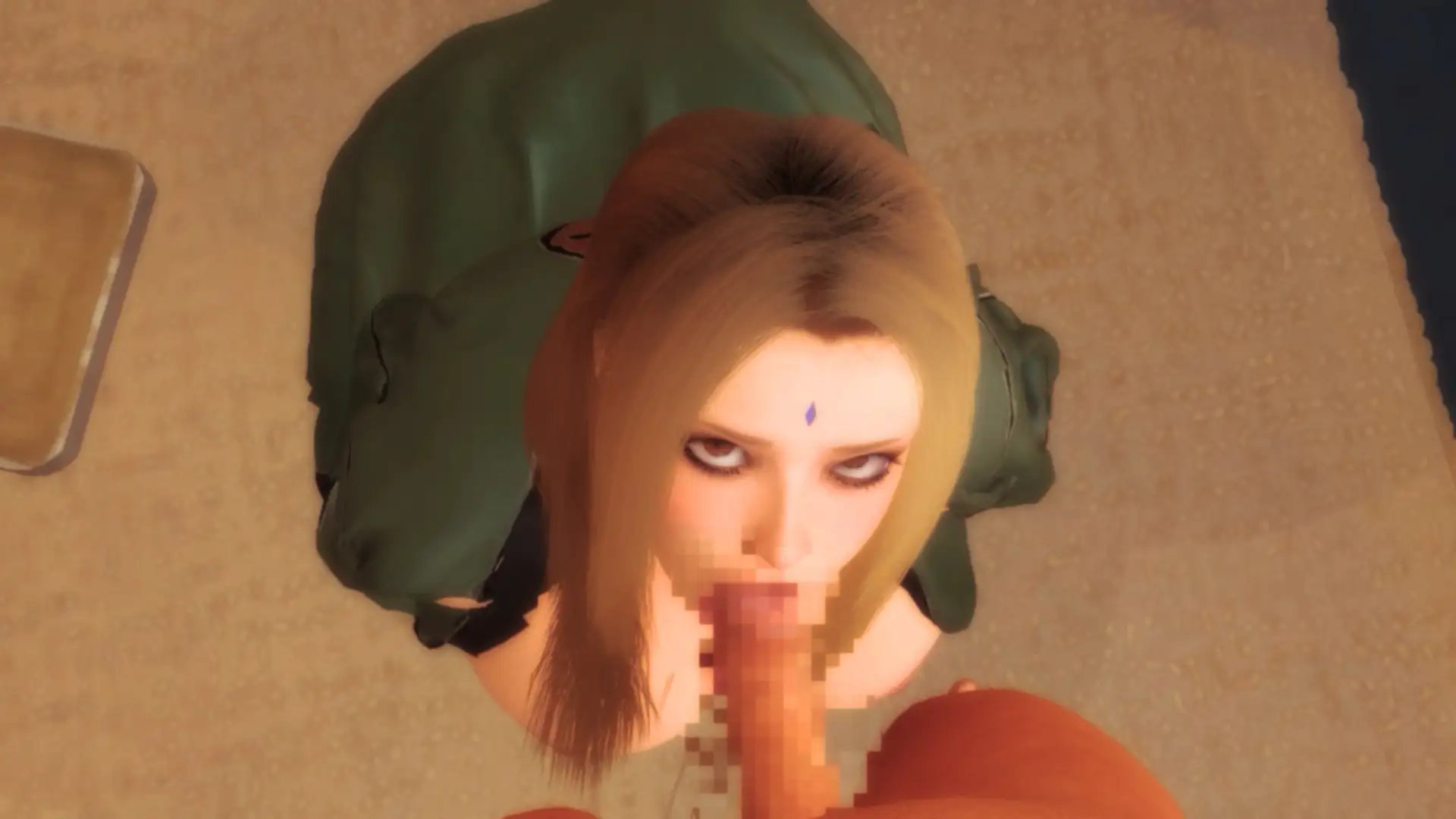 綱手のコスプレでフェラしてくれる彼女