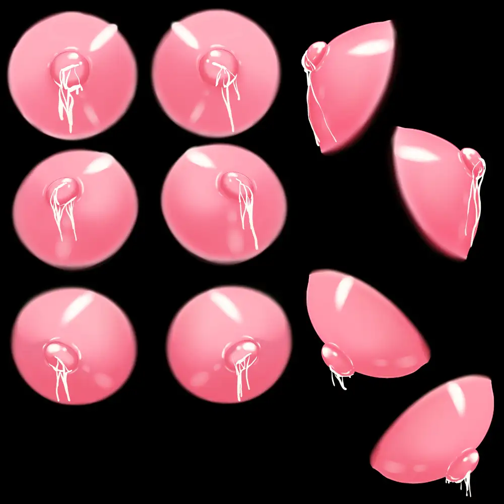 乳首素材(母乳あり)