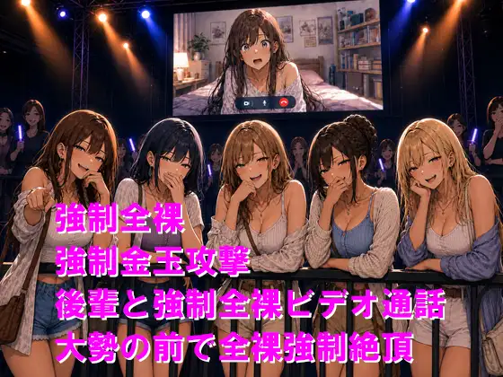 絶叫マシンに乗ったら裸で晒し者2 短小包茎を後輩女子に生配信されて2度目の敗北絶頂
