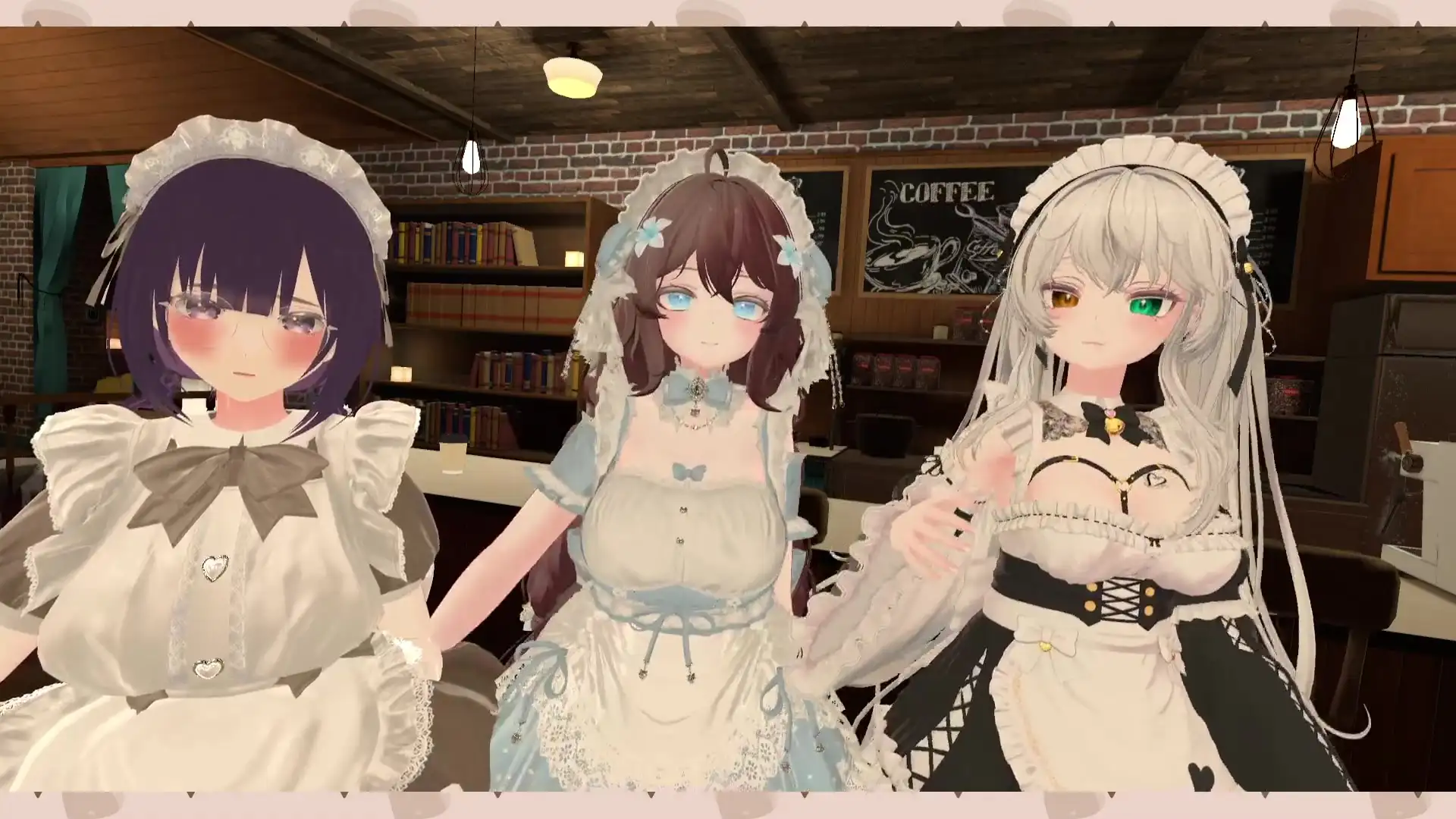 【アイテム連動】ポプロChilloutVR！！可愛いメイド達がご主人様にご奉仕…♡【リスナーさん参加型】 井栗まろん