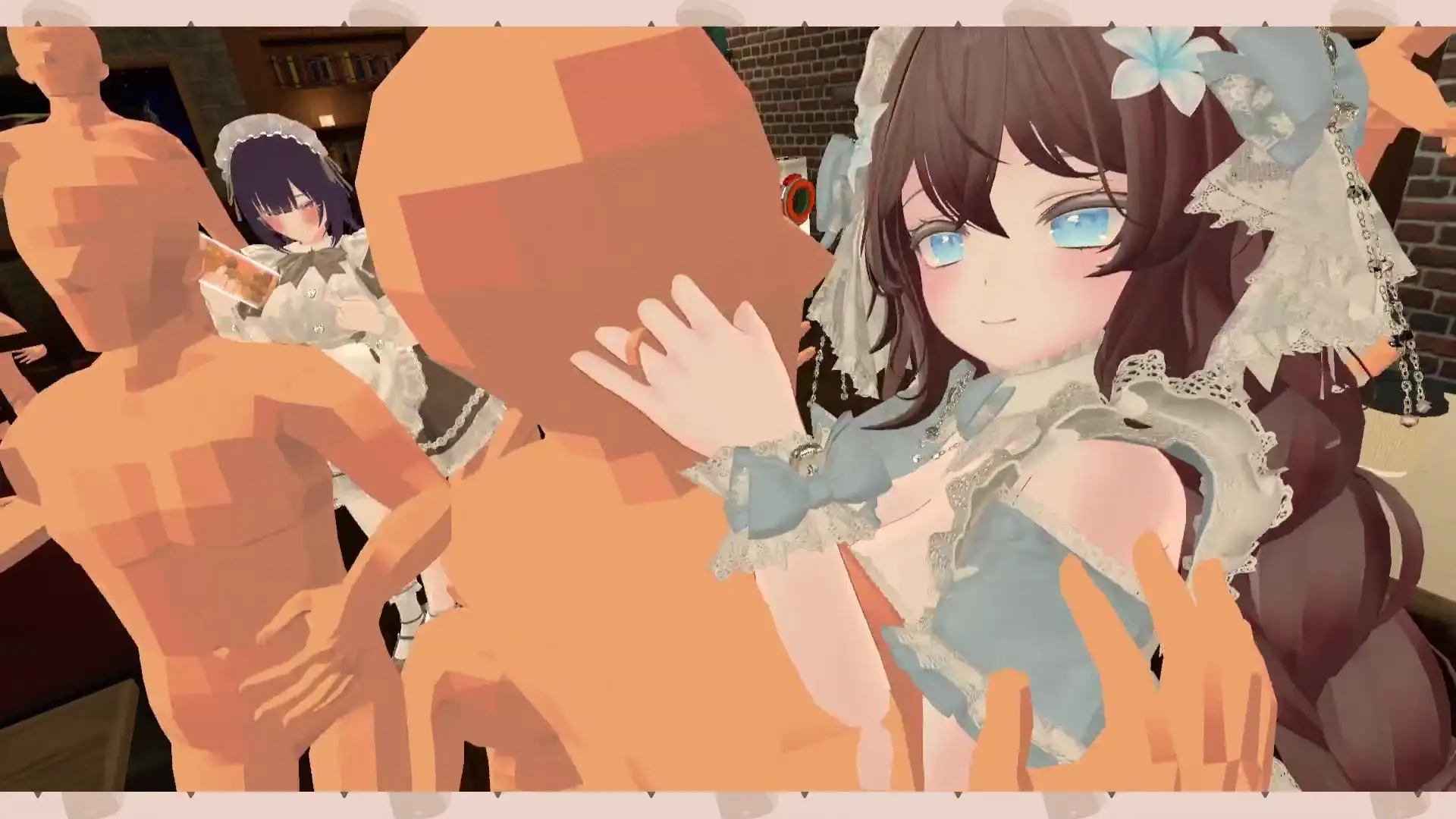 【アイテム連動】ポプロChilloutVR！！可愛いメイド達がご主人様にご奉仕…♡【リスナーさん参加型】 井栗まろん