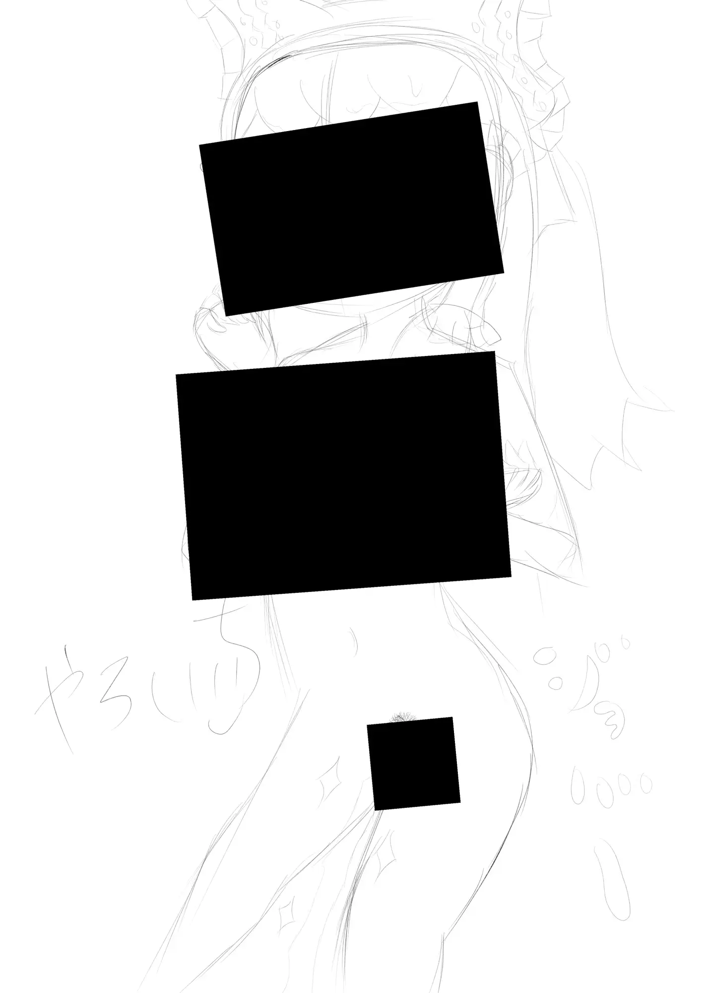 霊夢ちゃんのえっちなラフイラスト集vol.7