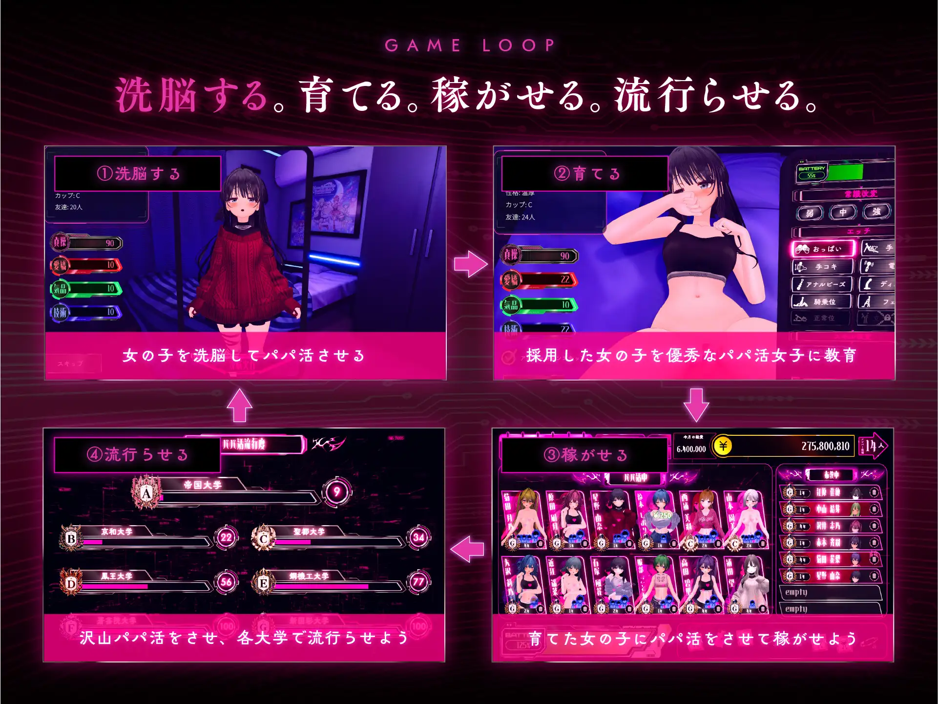 パパ活パンデミクス - 女子大生ビッチ化計画 -