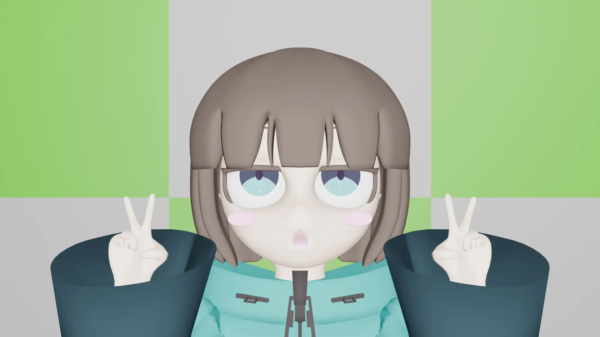 3Dモデル か○かま先生